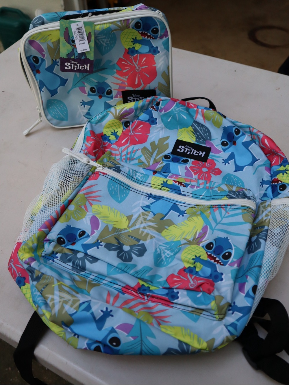 Disney Kids Stitch Backpack & Lunch Bag Set